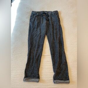 Bella Dahl Gray Track Pants with Elastic Waistband